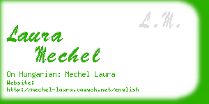 laura mechel business card